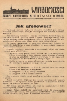 Wiadomości Parafii Katedralnej. 1939, nr 10