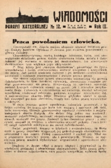 Wiadomości Parafii Katedralnej. 1939, nr 12