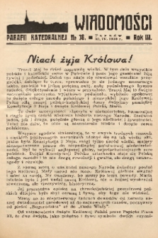 Wiadomości Parafii Katedralnej. 1939, nr 18