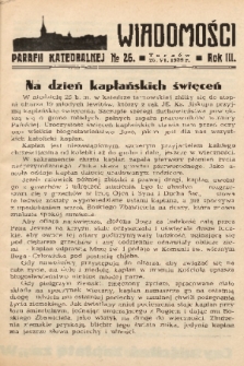 Wiadomości Parafii Katedralnej. 1939, nr 26