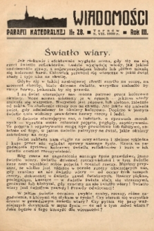 Wiadomości Parafii Katedralnej. 1939, nr 28