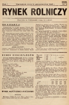 Rynek Rolniczy. 1935, nr 2