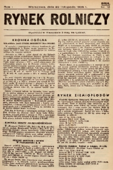 Rynek Rolniczy. 1935, nr 13