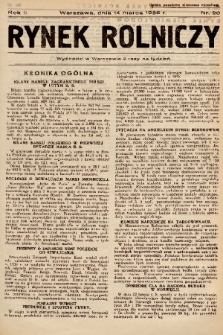 Rynek Rolniczy. 1936, nr 20