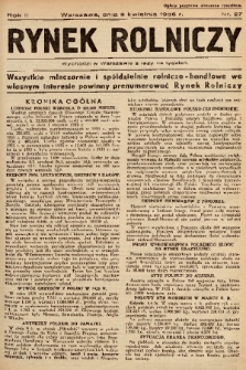 Rynek Rolniczy. 1936, nr 27