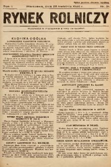 Rynek Rolniczy. 1936, nr 31
