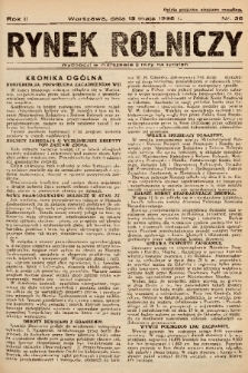 Rynek Rolniczy. 1936, nr 36