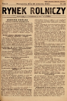 Rynek Rolniczy. 1936, nr 66