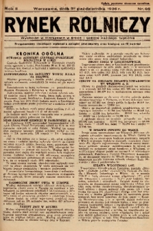 Rynek Rolniczy. 1936, nr 85
