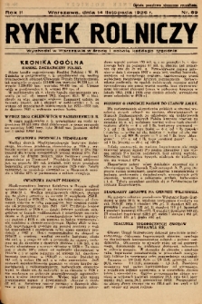 Rynek Rolniczy. 1936, nr 89