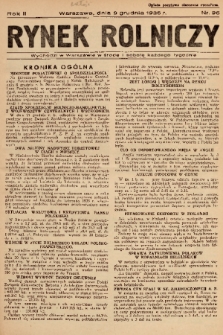 Rynek Rolniczy. 1936, nr 96
