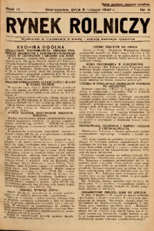Rynek Rolniczy. 1937, nr 11