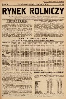 Rynek Rolniczy. 1937, nr 26