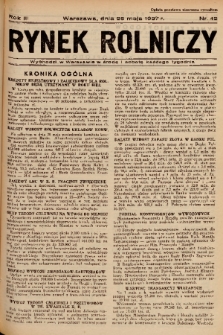Rynek Rolniczy. 1937, nr 42