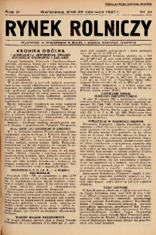 Rynek Rolniczy. 1937, nr 51