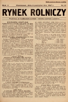 Rynek Rolniczy. 1937, nr 81