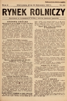 Rynek Rolniczy. 1937, nr 94