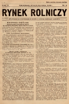 Rynek Rolniczy. 1938, nr 3