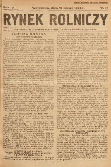 Rynek Rolniczy. 1938, nr 14