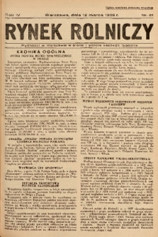 Rynek Rolniczy. 1938, nr 21