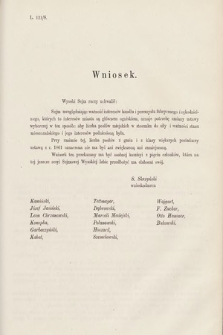 [Kadencja III, sesja V, al. 32] Alegata do Sprawozdań Stenograficznych z Piątej Sesyi Trzeciego Peryodu Sejmu Krajowego Królestwa Galicyi i Lodomeryi wraz z Wielkiem Księstwem Krakowskiem z roku 1874. Alegat 32