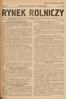 Rynek Rolniczy. 1938, nr 39