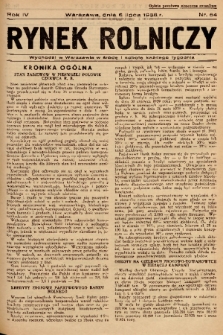 Rynek Rolniczy. 1938, nr 54