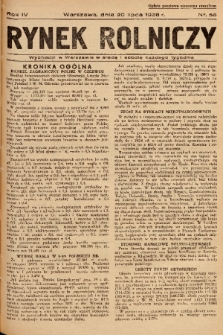 Rynek Rolniczy. 1938, nr 58