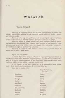 [Kadencja III, sesja V, al. 35] Alegata do Sprawozdań Stenograficznych z Piątej Sesyi Trzeciego Peryodu Sejmu Krajowego Królestwa Galicyi i Lodomeryi wraz z Wielkiem Księstwem Krakowskiem z roku 1874. Alegat 35