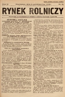 Rynek Rolniczy. 1938, nr 81