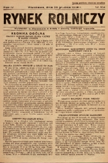 Rynek Rolniczy. 1938, nr 104