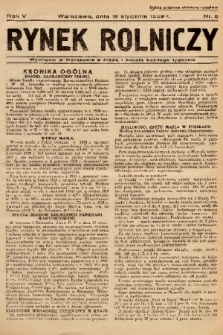 Rynek Rolniczy. 1939, nr 5