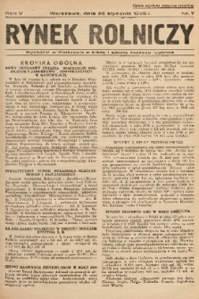 Rynek Rolniczy. 1939, nr 7