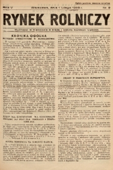 Rynek Rolniczy. 1939, nr 9