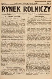 Rynek Rolniczy. 1939, nr 11