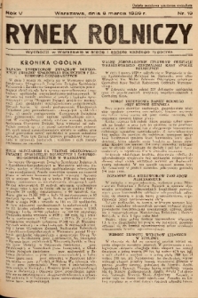Rynek Rolniczy. 1939, nr 19
