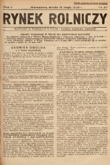 Rynek Rolniczy. 1939, nr 37