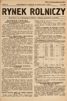 Rynek Rolniczy. 1939, nr 44