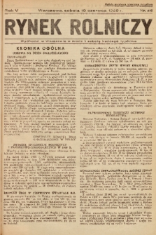 Rynek Rolniczy. 1939, nr 46