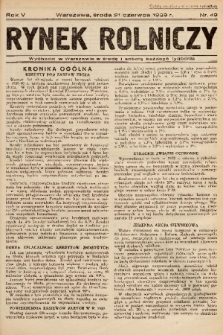 Rynek Rolniczy. 1939, nr 49