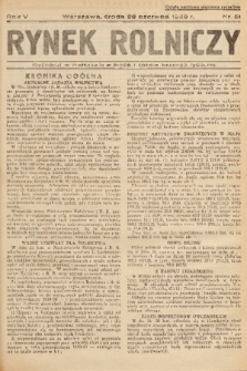 Rynek Rolniczy. 1939, nr 51