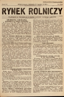Rynek Rolniczy. 1939, nr 54