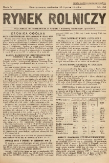Rynek Rolniczy. 1939, nr 56
