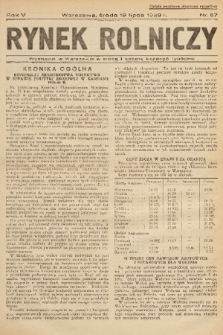 Rynek Rolniczy. 1939, nr 57