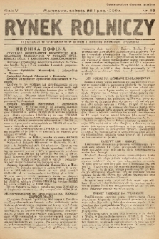 Rynek Rolniczy. 1939, nr 58