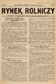 Rynek Rolniczy. 1939, nr 62