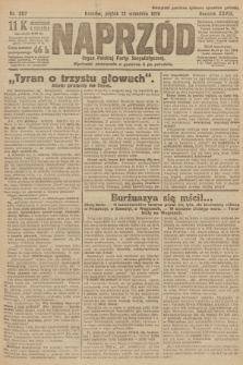 Naprzód : organ Polskiej Partyi Socyalistycznej. 1919, nr 207