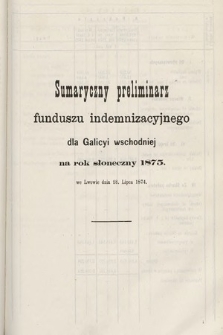 [Kadencja III, sesja V, al. 60] Alegata do Sprawozdań Stenograficznych z Piątej Sesyi Trzeciego Peryodu Sejmu Krajowego Królestwa Galicyi i Lodomeryi wraz z Wielkiem Księstwem Krakowskiem z roku 1874. Alegat 60