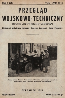 Przegląd Wojskowo-Techniczny. R. 1, 1927, t. 1, z. 6
