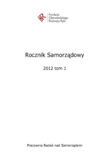 Rocznik Samorządowy. T. 1, 2012